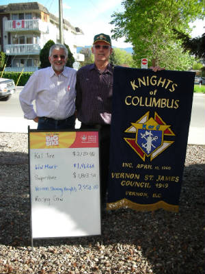KOFC4949 Big Bike Run 2011 GK Guenter A. Rieger and Team Captain Dave Lawrence