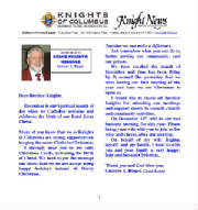 KOFC4949  Grand Knight Guenter A. Rieger, Christmas Greetings 2010