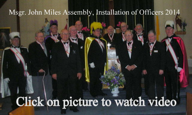 KofC Installation Of Officers 2014